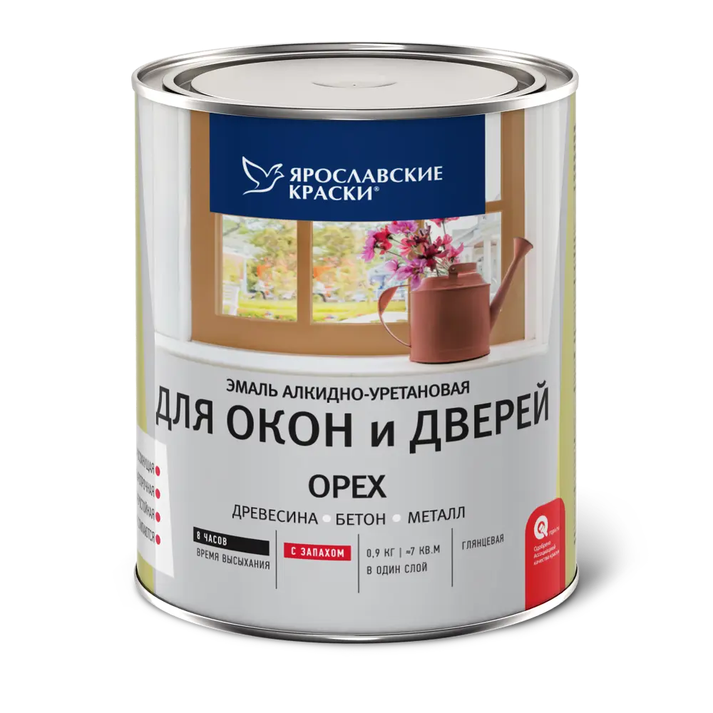 Эмаль для окон и дверей цвет орех 0.9 кг 18450923 STLM-2155672 Santreyd 
