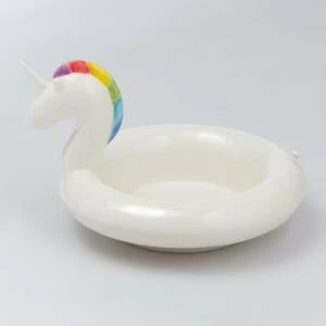 DYFLOSBUN Блюдо сервировочное , floatie unicorn, 11х16х18 см Doiy
