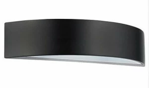 Уличный настенный светильник светодиодный 6,6х30х30 см черный Horoz 076-004-0006 HOROZ 076-004 00-3895729 Черный