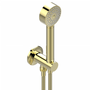 G9K-54 Душ ручной стильный встраиваемый в стену, шланг и патрубок для душа с крючком Thg-paris System cristal с рукоятками Покрытие PVD латунь