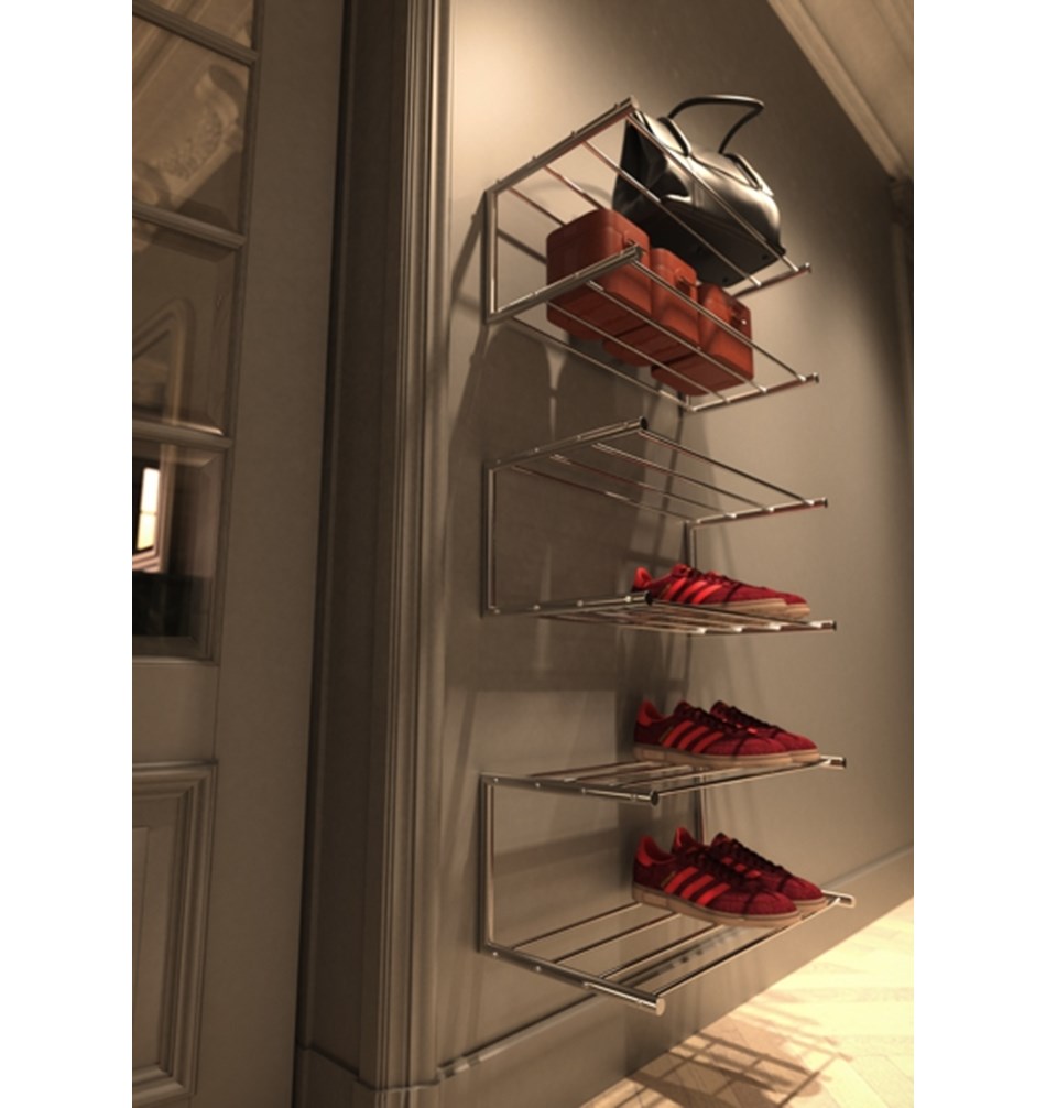 FROST Обувная полка 1, 60см » полированная. Нержавеющая сталь Полированный O1929  - Вид №7