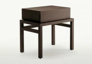 Maxalto Прямоугольная прикроватная тумба из массива дерева с ящиком Thronos