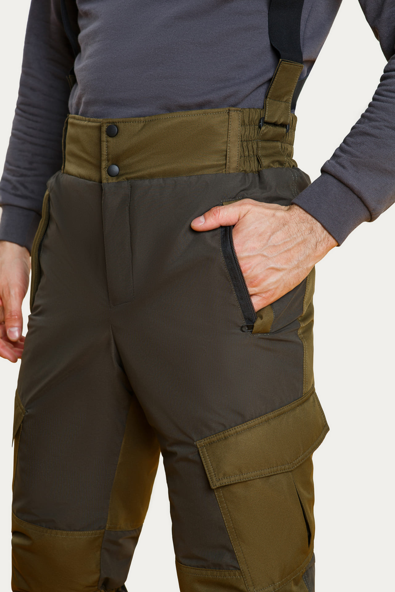 63934 Костюм  зимний хаки West Fishing  Зимняя спецодежда Santreyd  - Вид №16