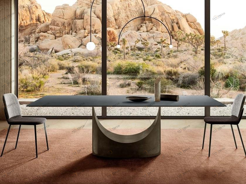 Lago Стол с металлическим основанием и стеклянной столешницей sun-id-1463653