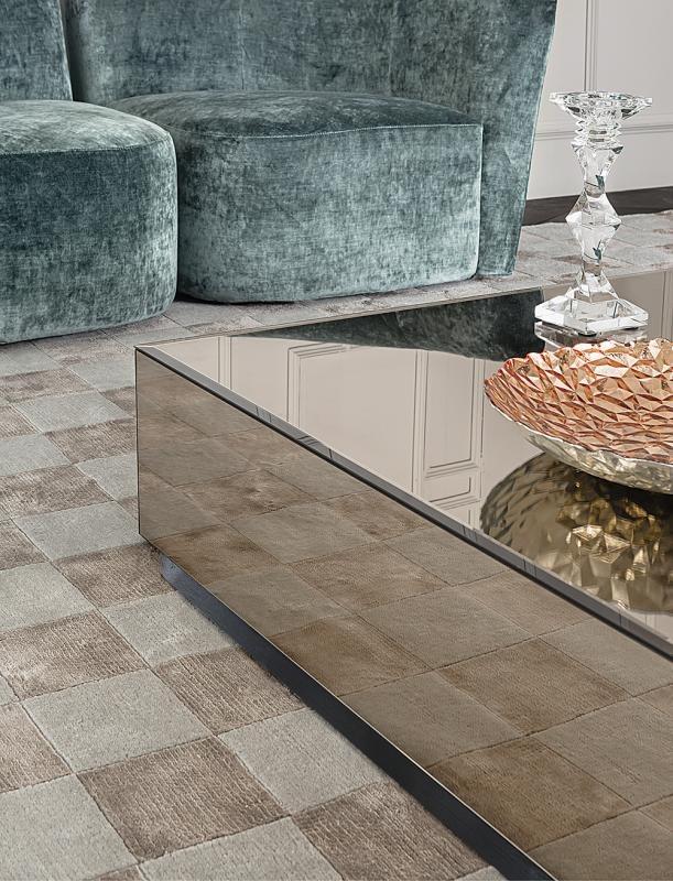 Casamilano Низкий квадратный журнальный столик из зеркального стекла sun-id-1433615 - Вид №1