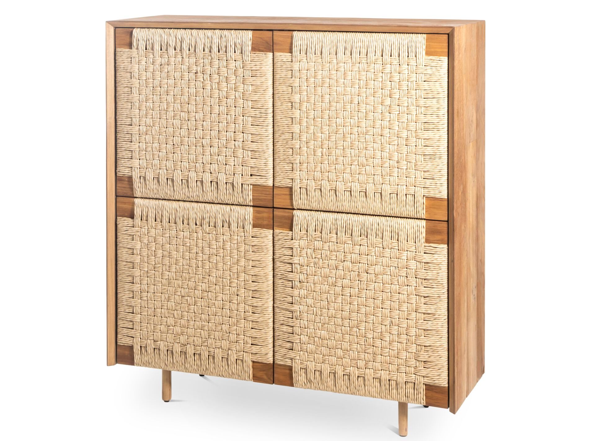 Шкаф из ротанга с распашными дверцами Pilma Virotec ARCH-00103507