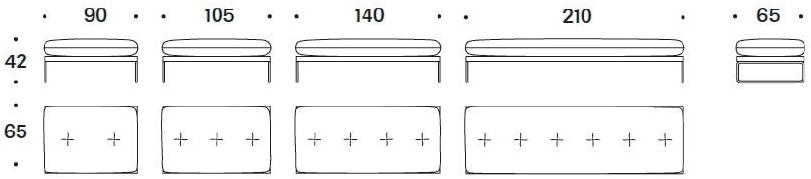 Saba Italia Подножка для санок, обитая тканью New york suite sun-id-1419985 - Вид №8