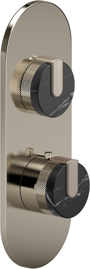 E-8026-R2MBE0-L1BNi-PN-T Планка M-Series с 2 ручками - Внешняя часть GRAFF MOD+
