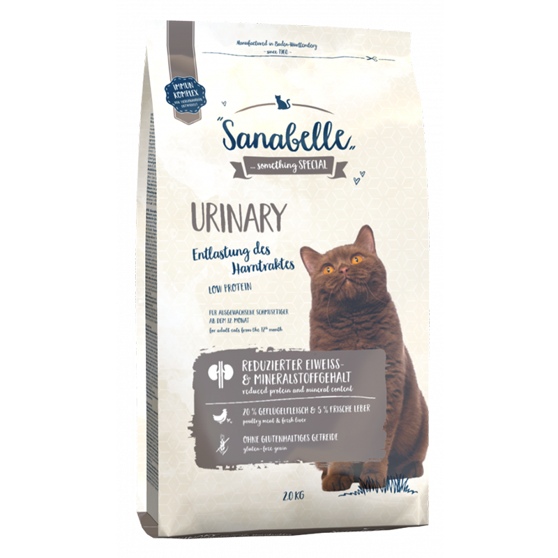 Т0042589 Корм для кошек Urinary при проблемах с мочевыводящими путями, птица сух. 2кг SANABELLE 