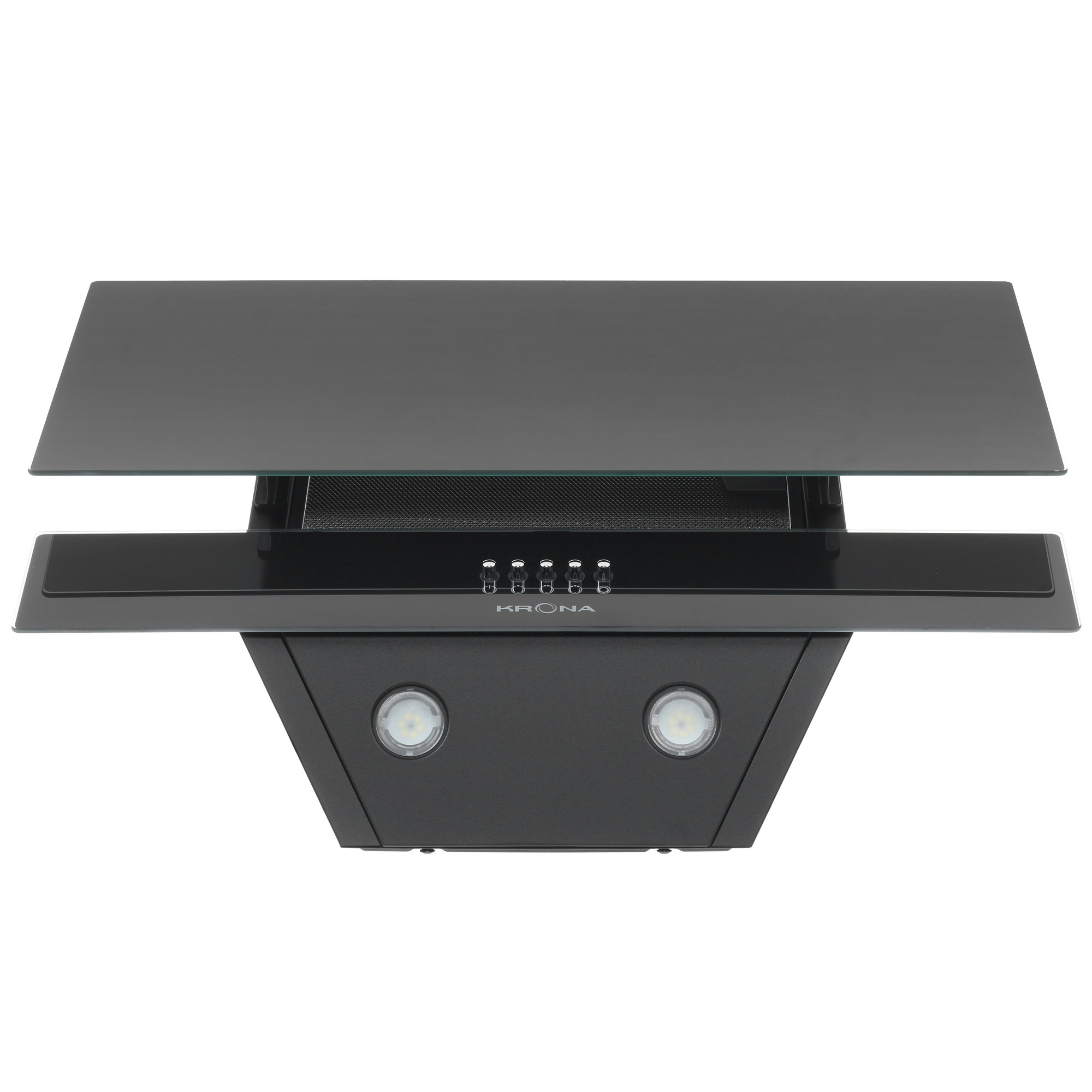 1611856 Вытяжка наклонная KRONA ERICA 600 black PB черный/черный STDN-0111585 - Вид №6