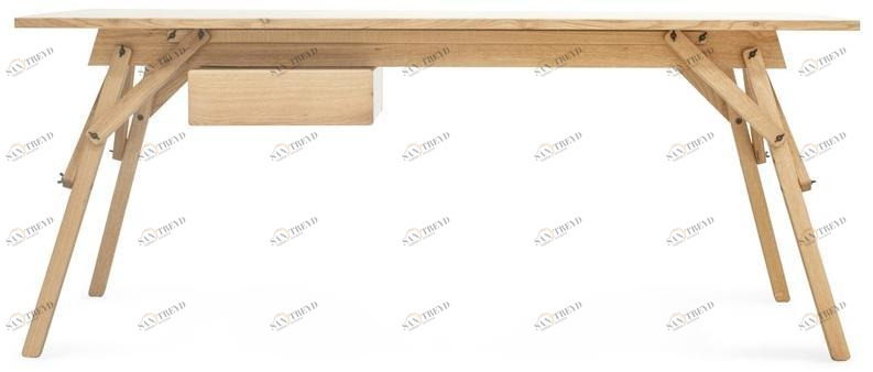 Askia Дубовый стол с ящиками Atelier 1.d03.ok