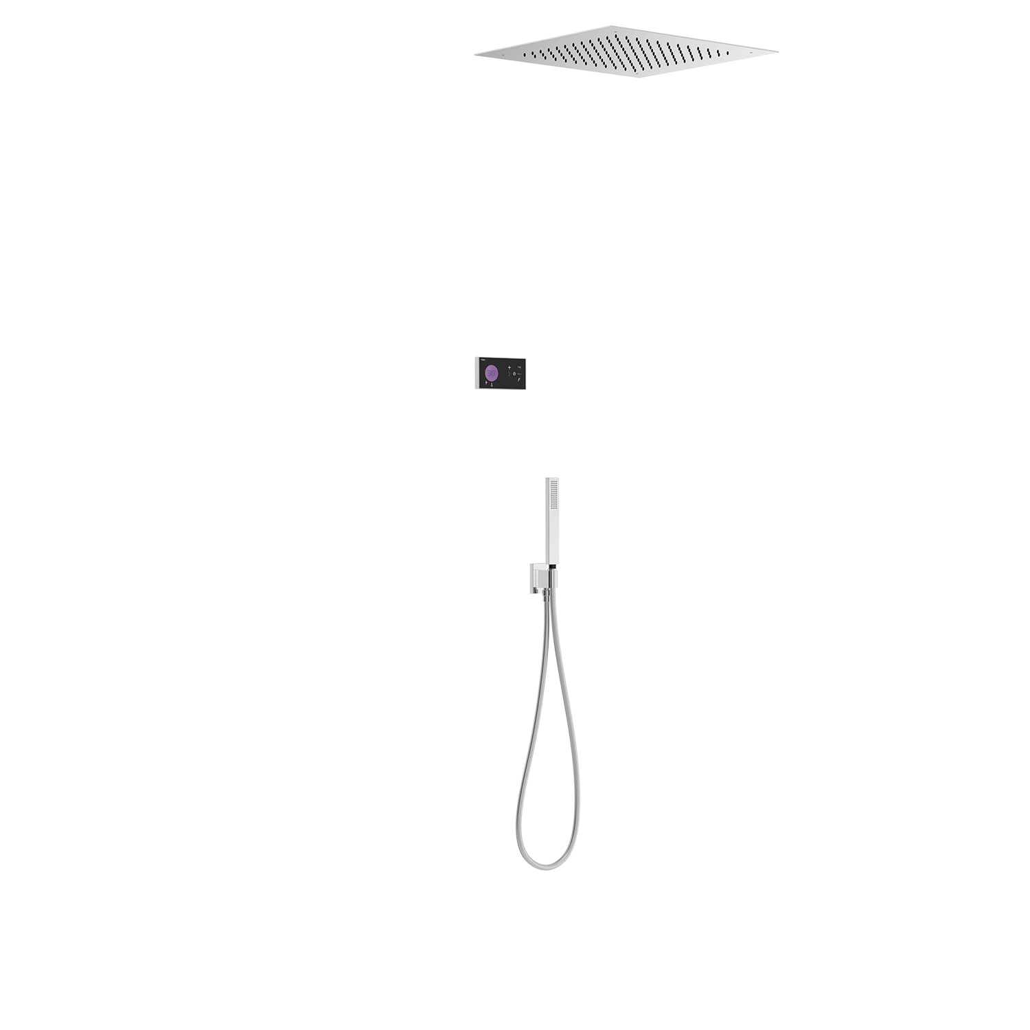 SHOWER TECHNOLOGY Kit de grifo termostático electrónico empotrado de 2 vías Shower Technology Blue Edition para ducha-09288561 TRES Electronic