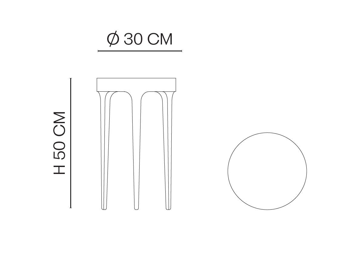 Круглый алюминиевый журнальный столик для гостиной NORR11 GHOST ARCH-00124106 - Вид №3