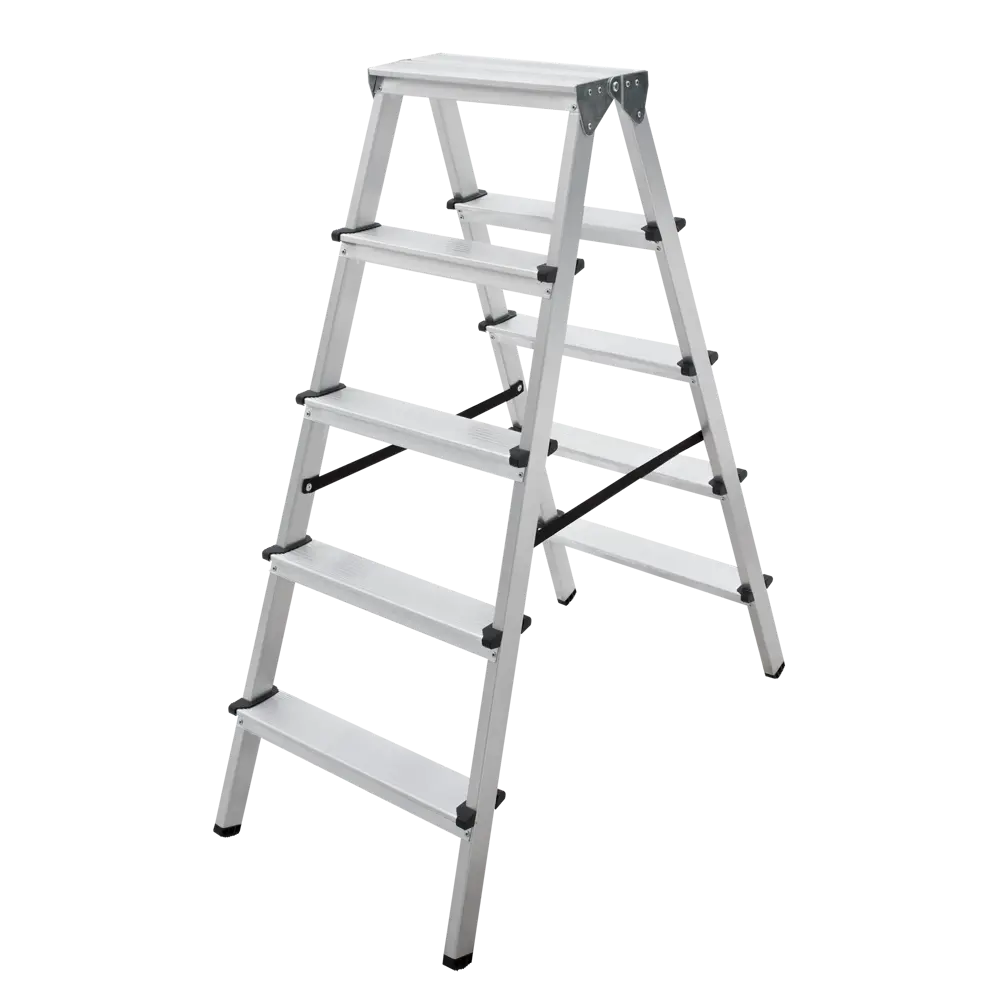 Стремянка Новая Высота Kroft 1120 - 5-ступенчатая алюминиевая лестница 82695041 STLM-0034308