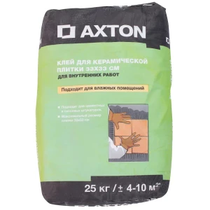 Клей для керамической плитки 33х33 см Axton 25 кг 18582571 STLM-2044925