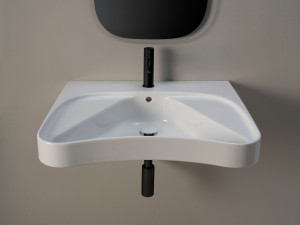 Одинарная раковина с переливом