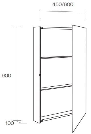 Зеркало со встроенным настенным освещением DDL Inwall ARCH-00053534 - Вид №2
