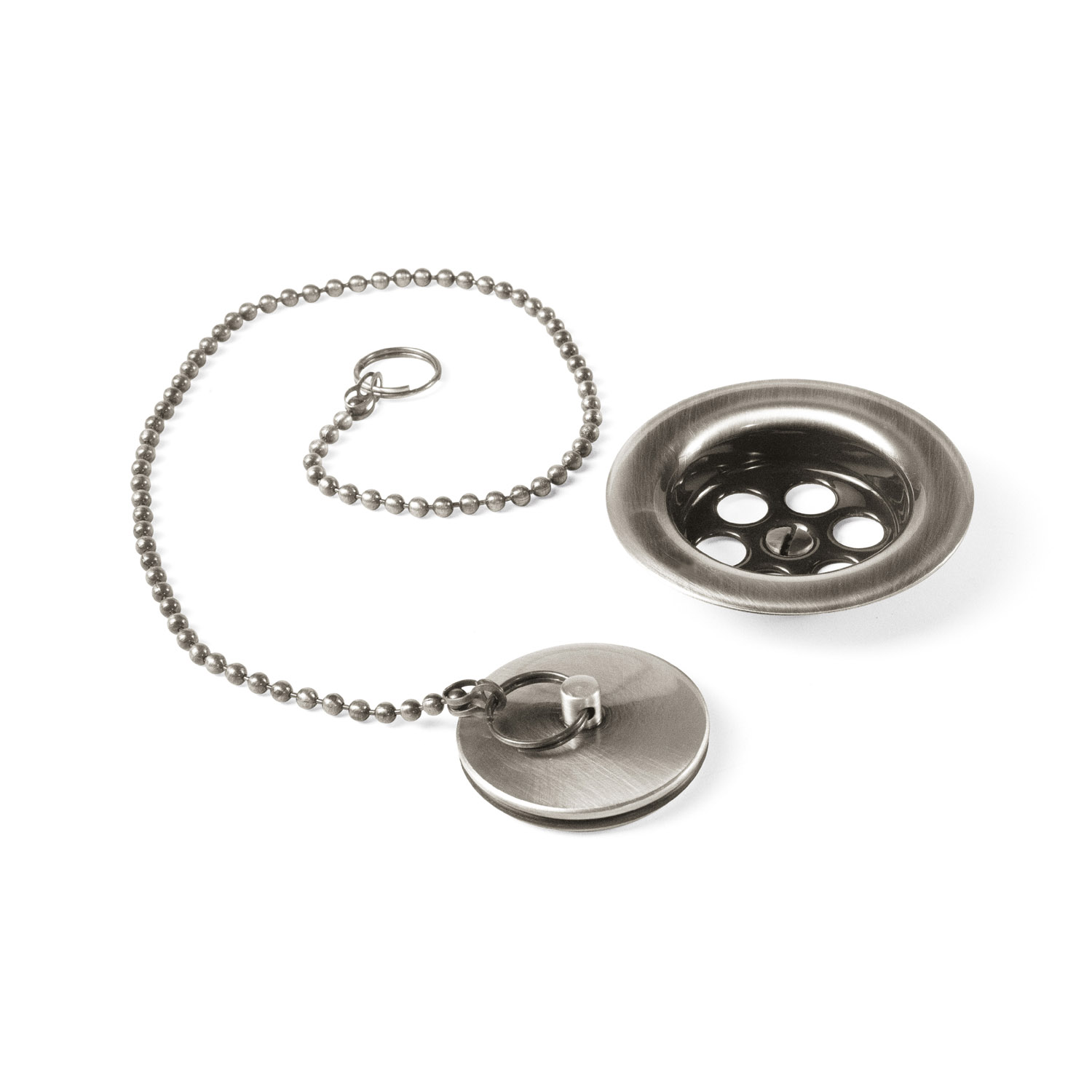 Плоский сливной кожух с цепочкой и крышкой для умывальника, биде и раковины-03474601AC TRES 