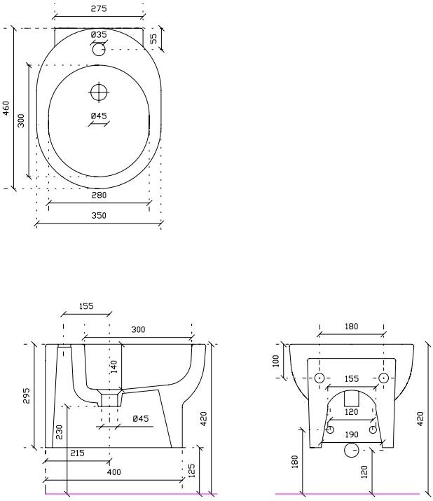 Биде подвесное M2 Galassia sun-id-1353810 - Вид №1