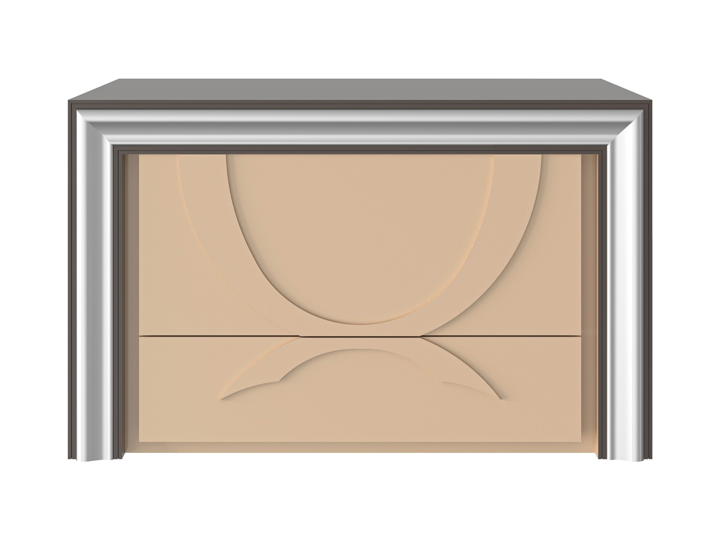 Деревянная прямоугольная тумбочка с ящиками Modenese Luxury Interiors SILVER EDGE ARCH-00092293