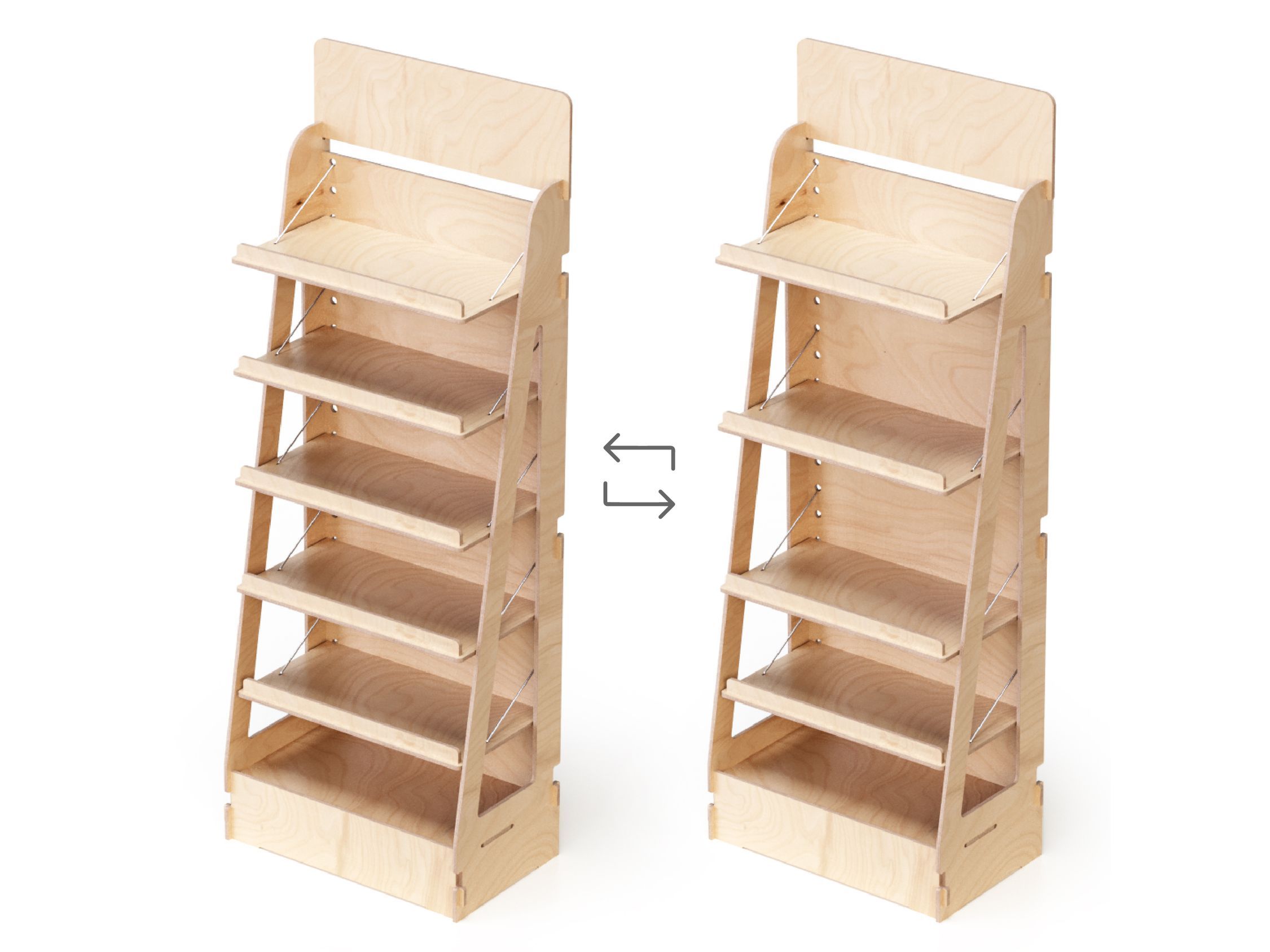 Деревянная напольная стойка дисплея Esposit экспоненты ARCH-00152175 - Вид №3