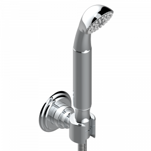 A7B-52A Душ ручной стильный встраиваемый в стену, шланг и стационарный кронштейн Thg-paris Ithaque с платиновым декором Хром