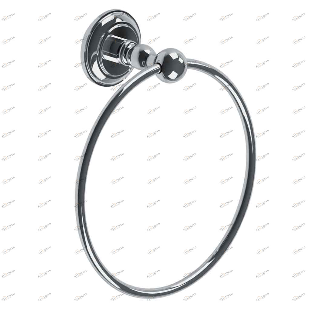 C15-510 C15-510 Кольцо для полотенца настенное ВОЛГА С РУЧКАМИ I Cristal & Bronze VOLGA À MANETTES I 