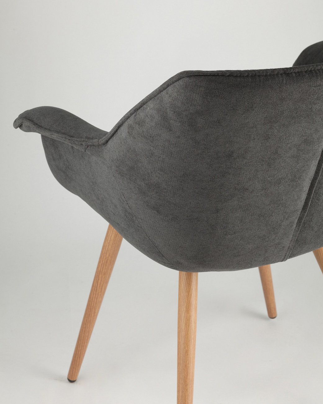 Стул с подлокотниками мягкий темно-серый "Джулиан" STOOL GROUP ДИЗАЙНЕРСКИЕ 00-3881966 Серый  - Вид №5