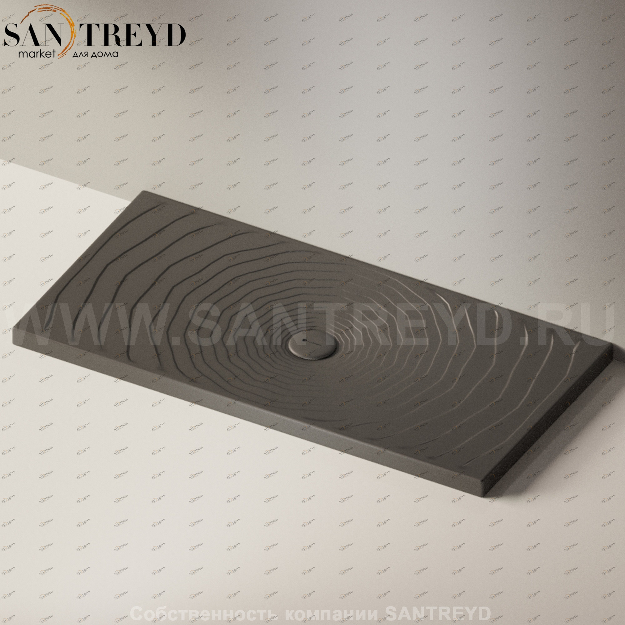 Flaminia WATER DROP Душевой поддон 140 см черный DR70.7006 Ceramica Flaminia DR707006