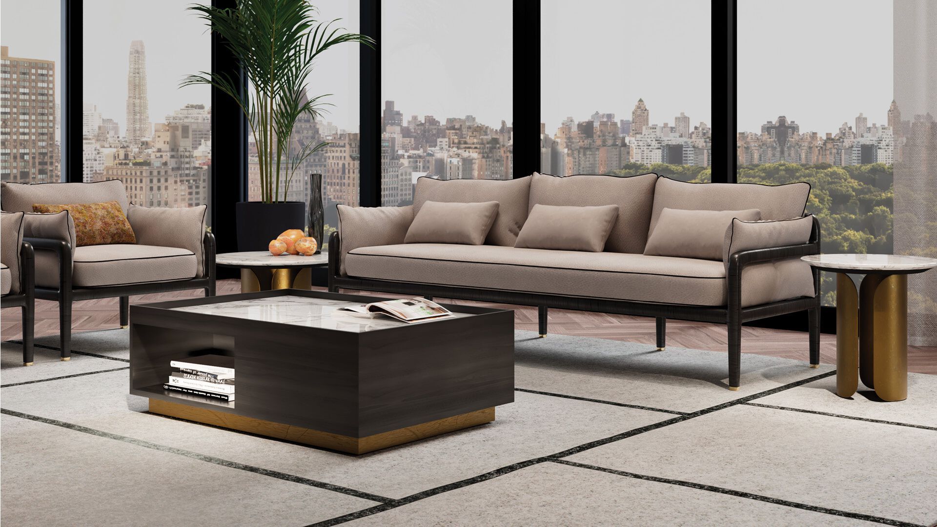 Кресло с деревянными подлокотниками OPERA CONTEMPORARY Брюс ARCH-00047869 - Вид №3