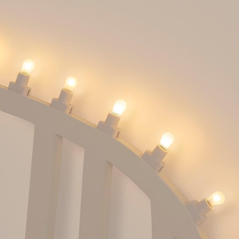 Seletti Изголовье МДФ со встроенной подсветкой для двуспальной кровати Luminaire sun-id-1497731 - Вид №9