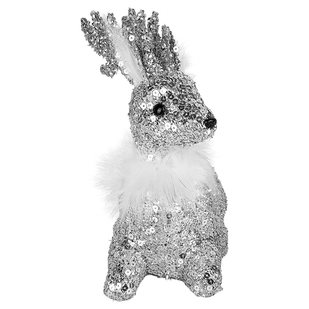 89368047 Декоративная фигура Олень 20x13 см серебристый STLM-1537199 Santreyd Christmas - Вид №2