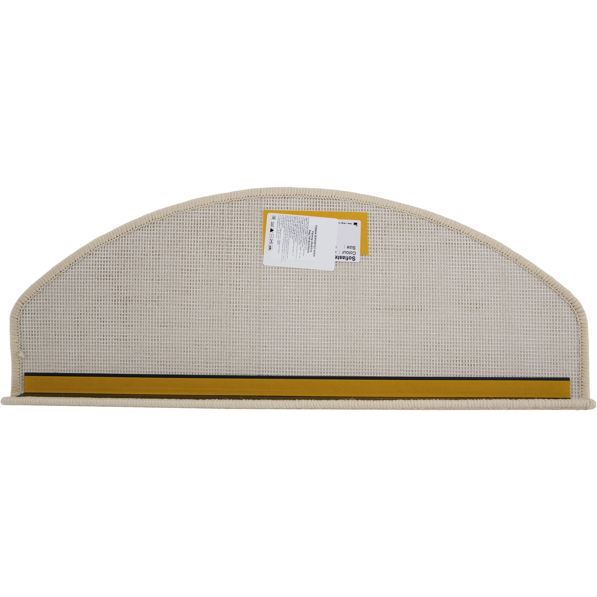 82375939 Коврик для ступеней «Sofia Step» 24x65 см полипропилен цвет кремовый Santreyd  - Вид №3