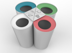 Наружные мусорные корзины из листового металла