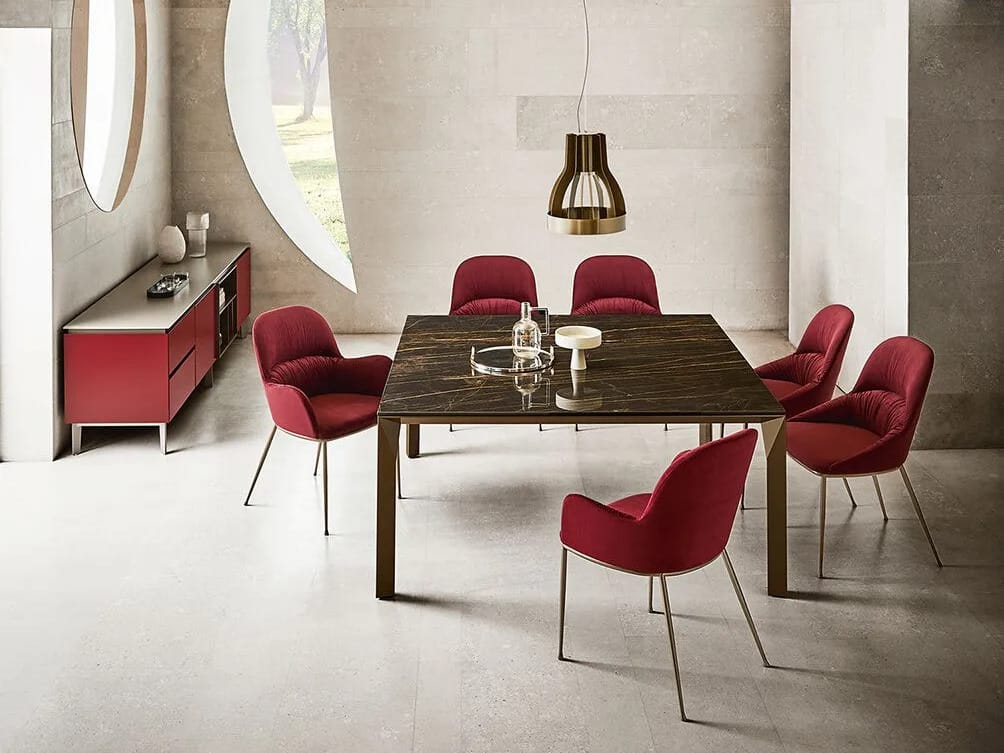 Алюминиевый и Сверхкерамический обеденный стол Bontempi Casa MIRAGE ARCH-00061277 - Вид №6