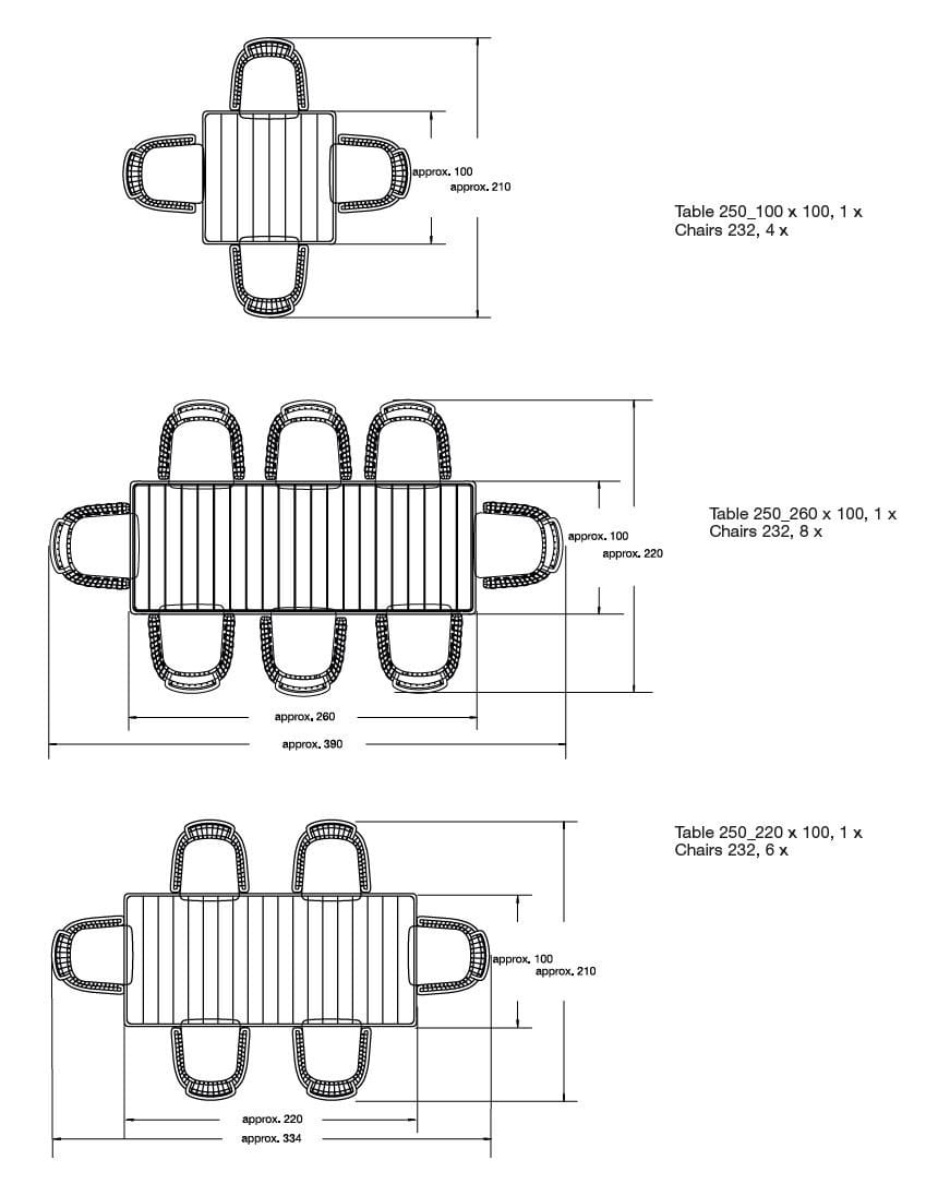 Прямоугольный садовый стол с мраморной столешницей Calacatta Rolf Benz Rolf Benz YOKO ARCH-00072486 - Вид №5