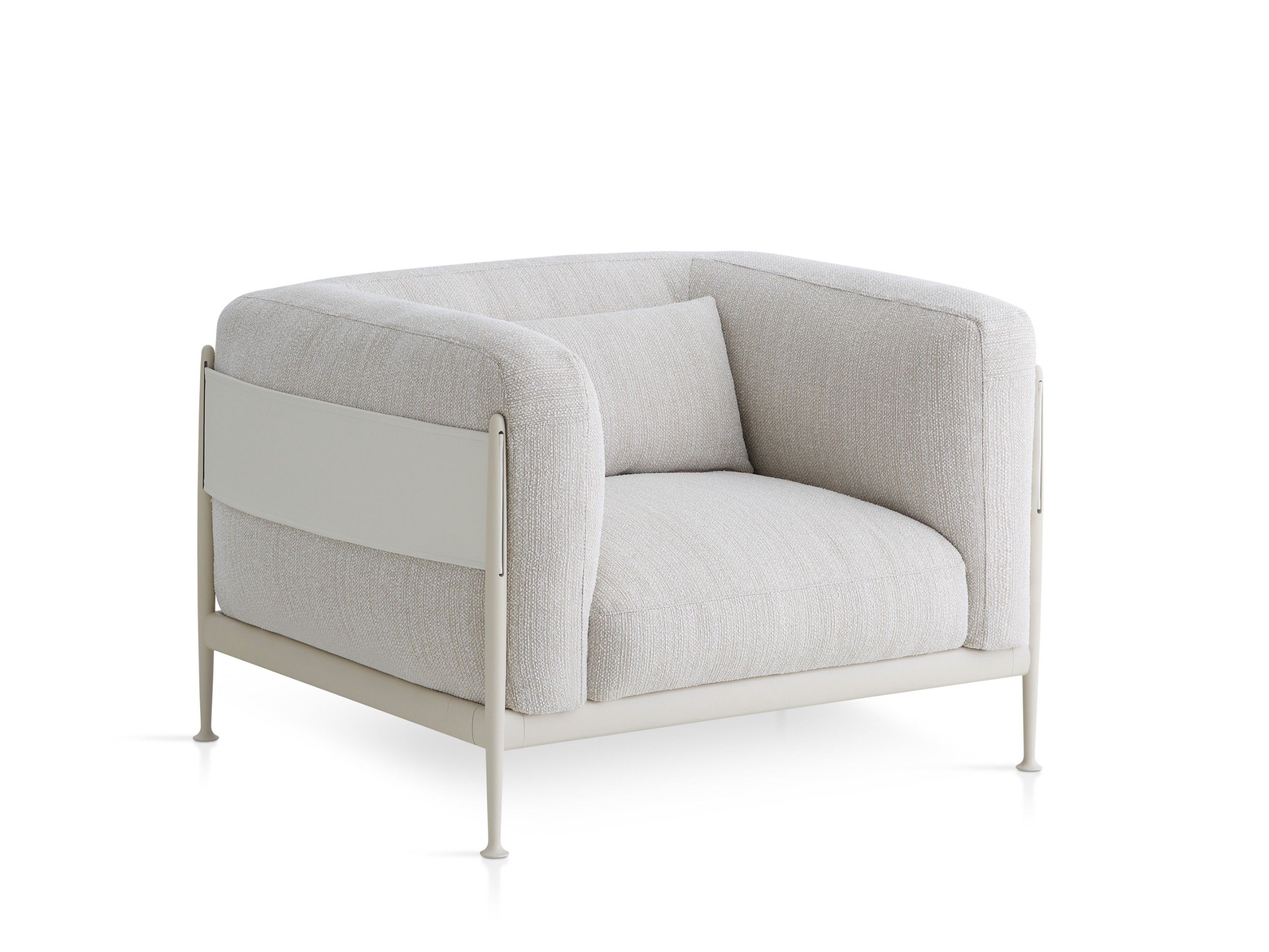 Мягкое тканевое садовое кресло с подлокотниками EXPORMIM Obi ARCH-00076417