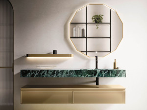 Подвесной умывальник с ящиками