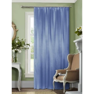 Штора на ленте «Сатин», 140х260 см, однотон, цвет фиолетовый