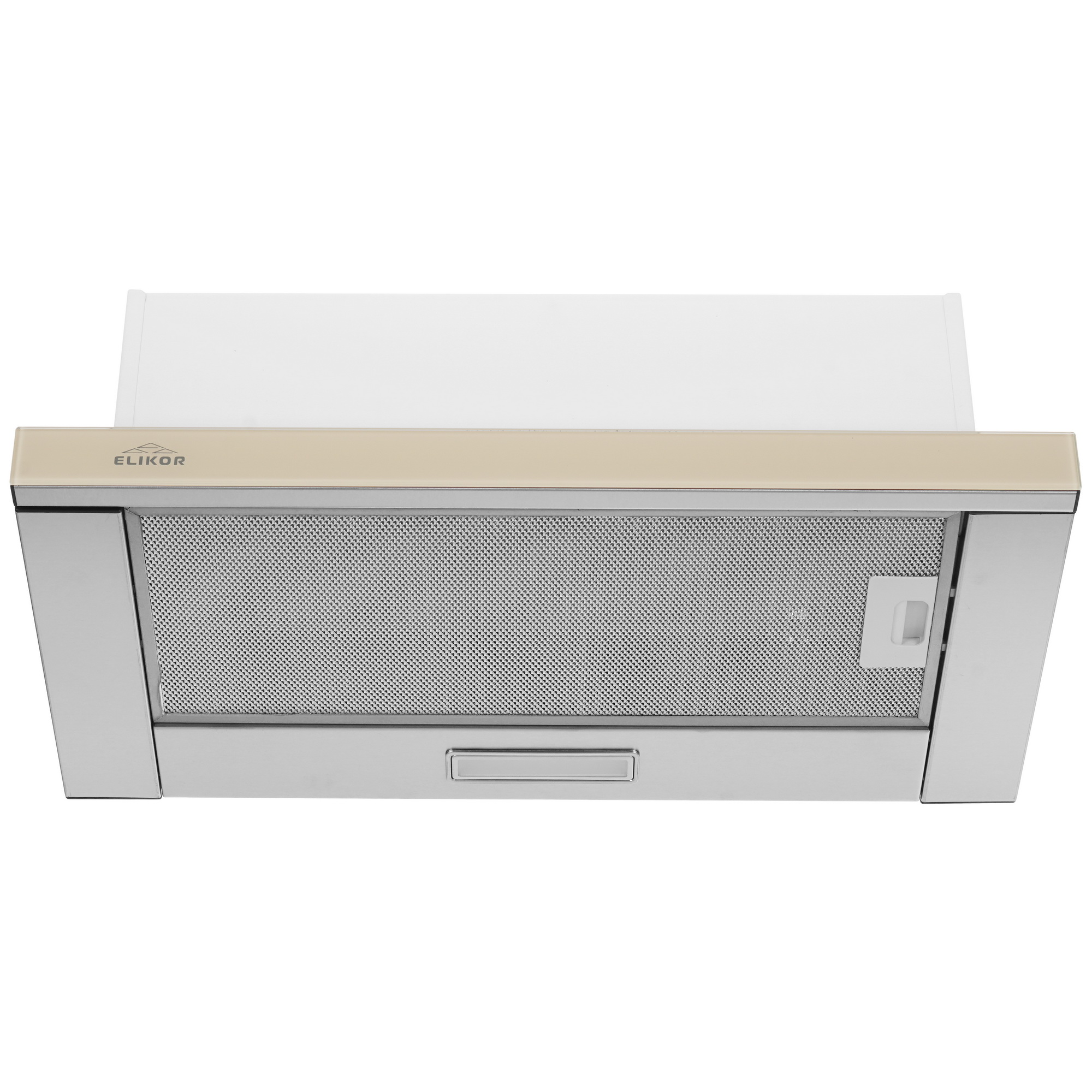 1183419 Вытяжка телескопическая ELIKOR Интегра Glass 60Н-400-В2Д серебристый/бежевый STDN-0134178 - Вид №1