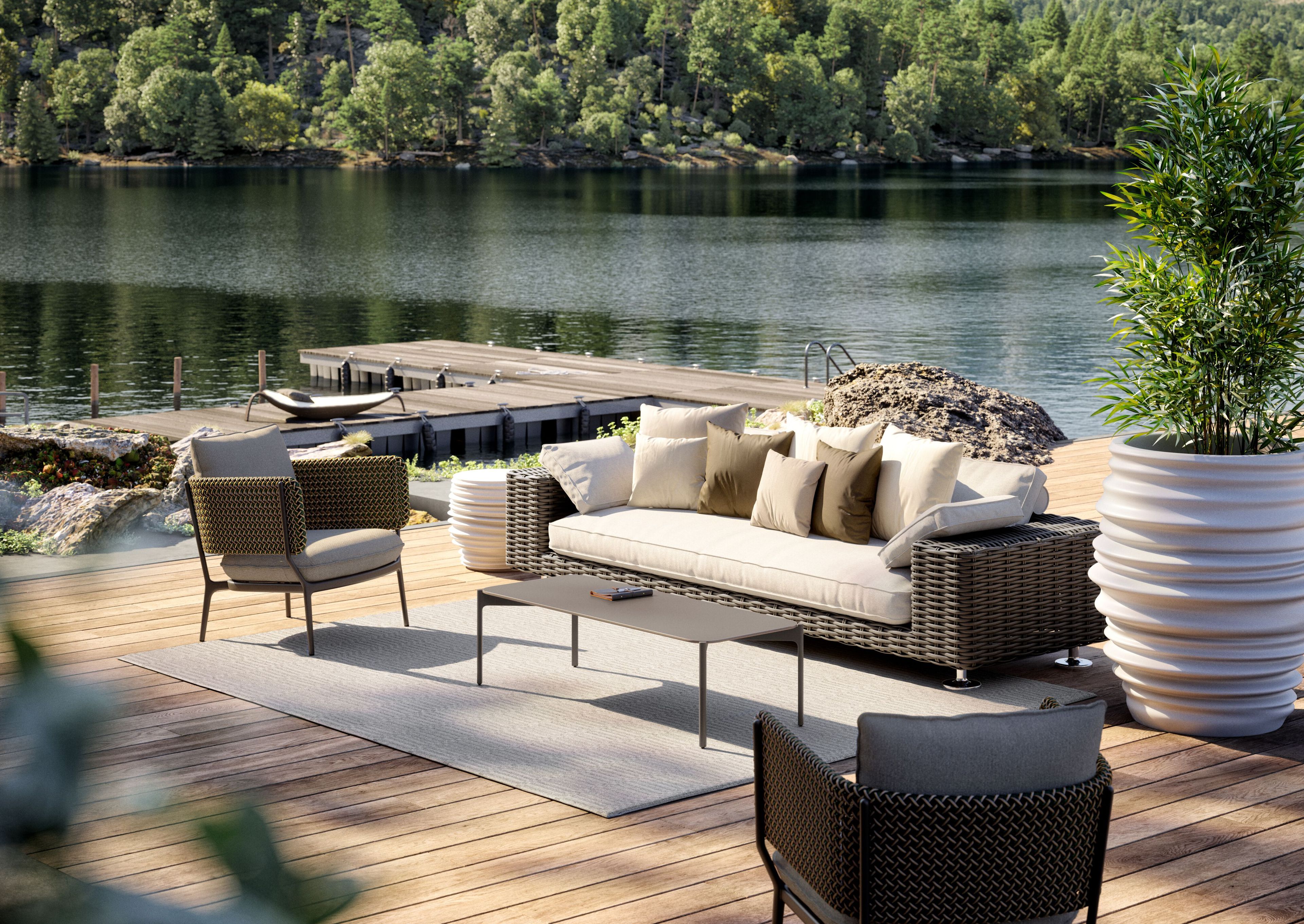 Шезлонг из синтетического волокна DEDON LEAF ARCH-00081443 - Вид №1