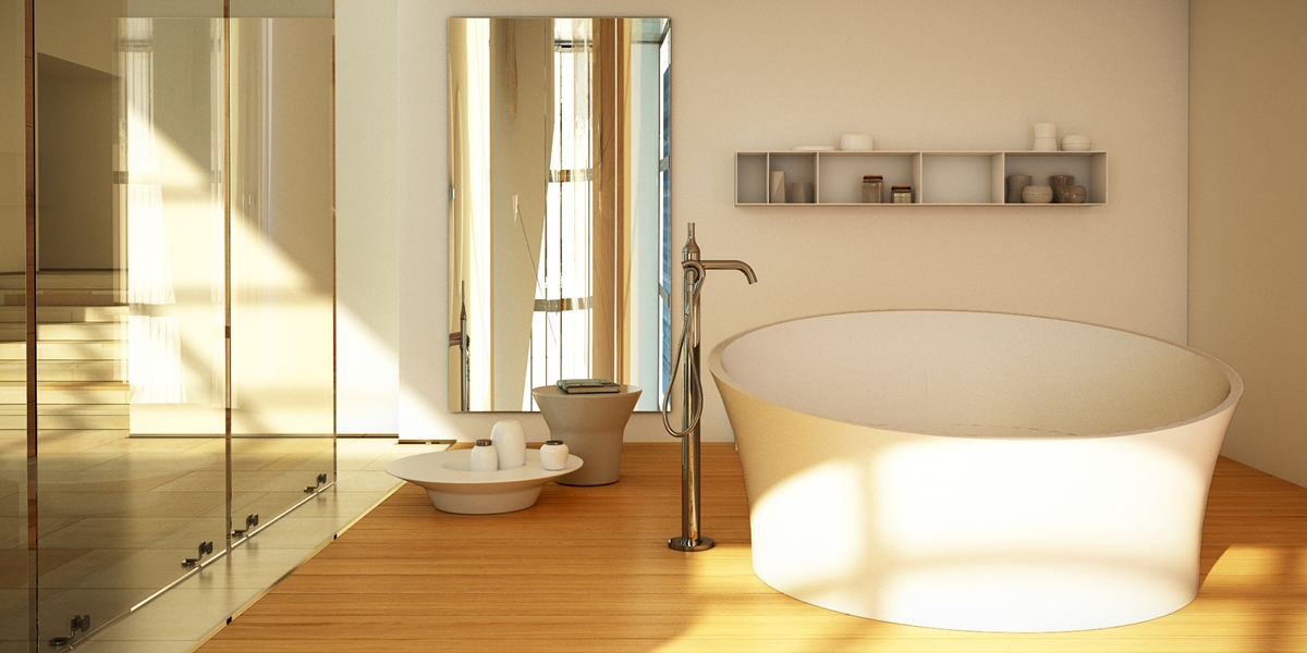 Dimasi Ванна круглая отдельностоящая Evoque Tub белая EVC0107 - Вид №1