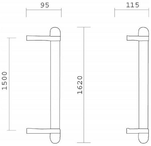 Pasini Ручка из нержавеющей стали  3027  - Вид №1