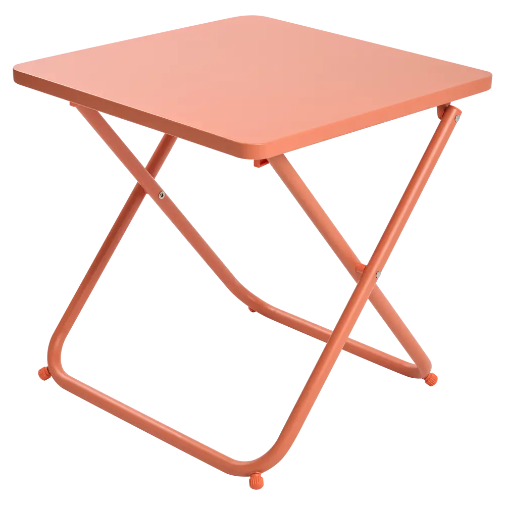 Набор садовой мебели для отдыха BEGINIA Sinda Сталь Стол, стул 2 шт Терракотовый STLM-2199927 - Вид №10