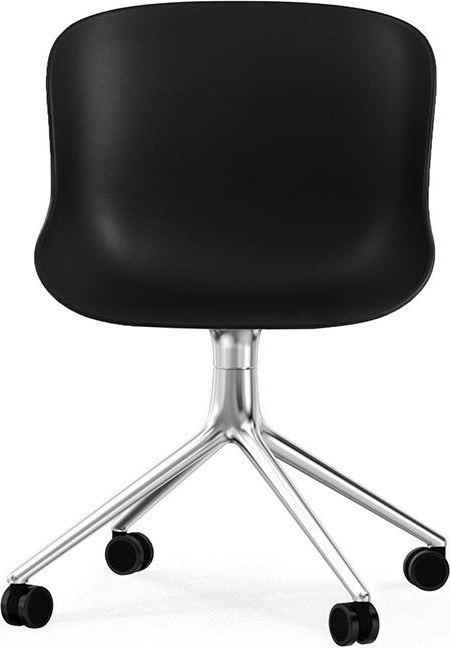 604570 Стул Swivel 4W Aluminium / Black Normann Copenhagen Hyg  - Вид №1
