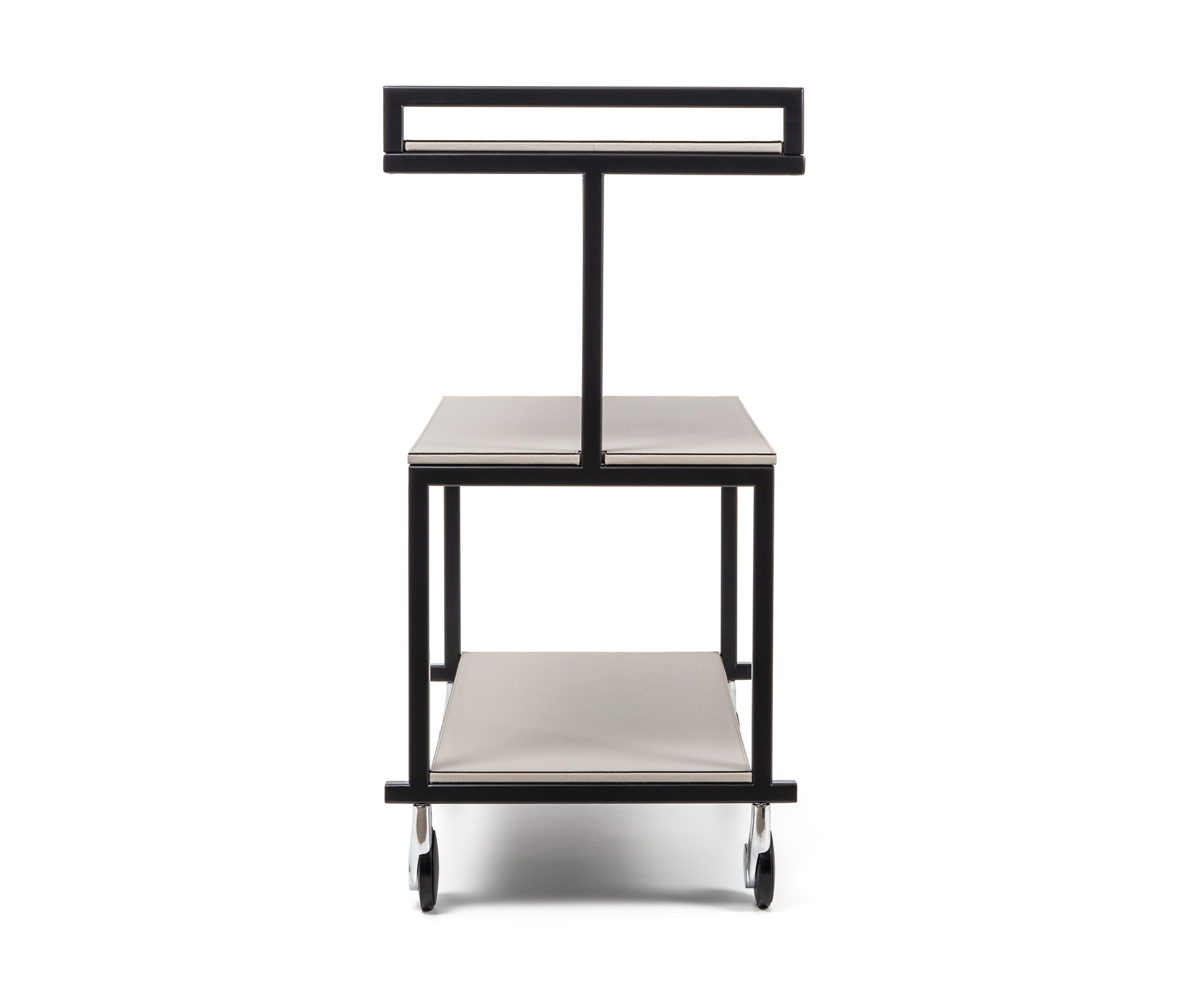 Сервировочная Тележка Albert - 70X40XH81 см / тканая кожа_coffee Pinetti 00.1795.061.015 - Вид №2