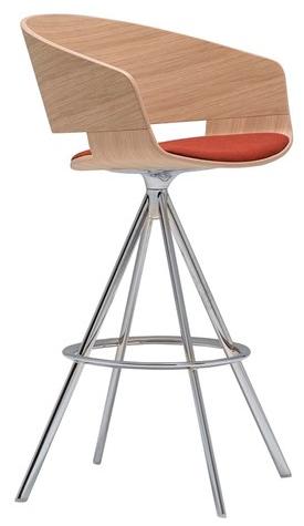 Andreu World Барный стул из дуба Ronda Bq0476 - Вид №3