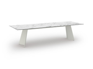 Прямоугольный садовый стол с верхней частью HPL