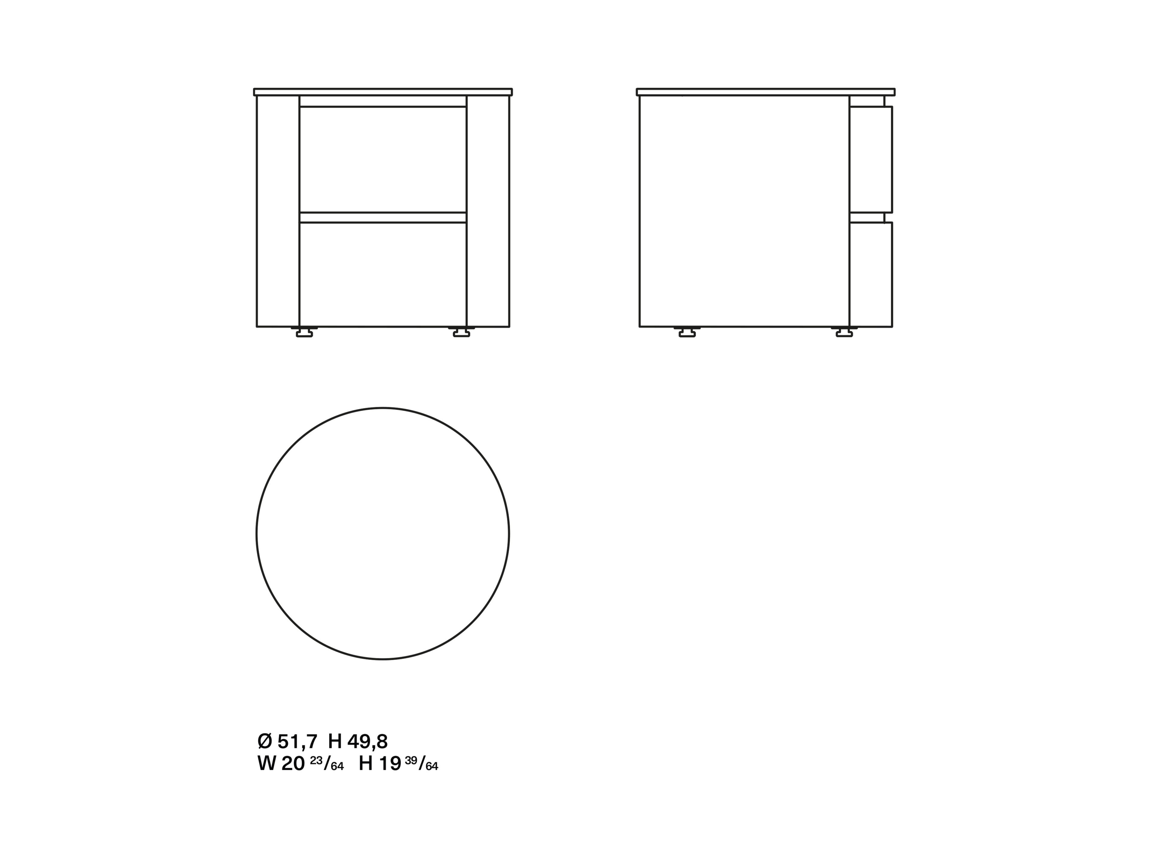 Круглая тумбочка с ящиками Kristalia Orbit ARCH-00116191 - Вид №5
