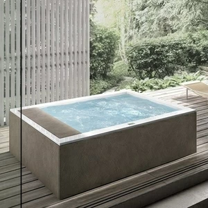 Ванна угловая MINERVA OUTDOOR 200 см с гидро и аэромассажем 2MNA5S6